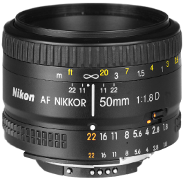 Lente Nikon AF Nikkor 50mm f/1.8D