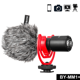 Microfone Shotgun Boya BY-MM1+ para Câmeras e Smartphones