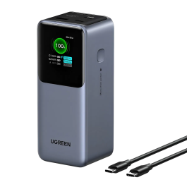 Carregador Portátil Ugreen 20000mAh 130W com Display TFT