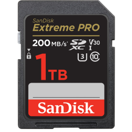 Cartão de Memória SDXC Sandisk Extreme PRO 1TB UHS-I 200MB/s