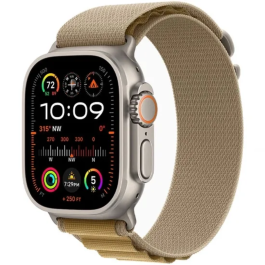 Apple Watch Ultra 2 49mm, Titanium, Pulseira Tan Alpine 