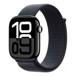 Apple Watch Series 10 46mm, GPS, Alumínio Jet Black, Pulseira Loop Black