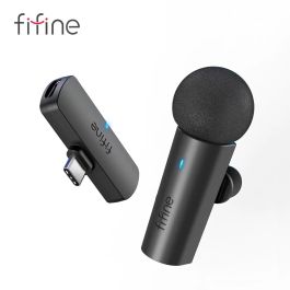 Microfone de Lapela Fifine M6 com entrada USB-C