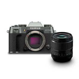 Câmera FUJIFILM X-T50 Mirrorless com lente XF 33mm f/1.4 R LM WR - Prata Carvão