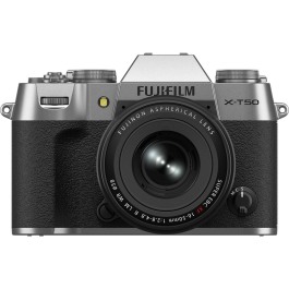 Câmera FUJIFILM X-T50 Mirrorless com lente XF 16-50mm f/2.8-4.8 - Prata