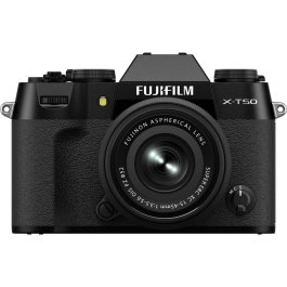 Câmera FUJIFILM X-T50 Mirrorless com lente XC 15-45mm f/3.5-5.6 - Preta