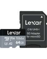 Cartão de Memória MicroSDXC Lexar Professional Silver 64GB 1066x UHS-I 160MB/s