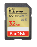 Cartão de Memória SDHC SanDisk Extreme 32GB UHS-I 100MB/s
