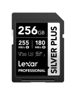 Cartão de Memória SDXC Lexar Professional Silver Plus 256GB UHS-I 255MB/s