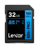 Cartão de Memória SDHC Lexar Blue 32GB 800x Pro UHS-I 150MB/s 