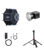 Kit Luz de Vídeo LED Portátil Ulanzi 40W Pro + Softbox AS-D30 + Tripé MT-79 + Fonte HT005