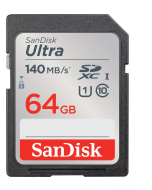 Cartão de Memória SDXC SanDisk Ultra 64GB UHS-I 140MB/s