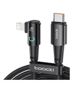 Cabo Toocki Para iPhone Em L Para Usb C - 90° - 20w - 2m 