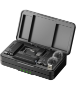 Microfone Sem Fio Ulanzi A100 Lapela Dupla para Celular e Câmera