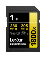 Cartão de Memória SDXC Lexar Professional Gold 1TB 1800x UHS-II 280MB/s