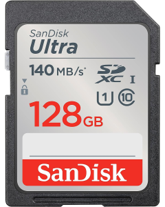 Cartão de Memória SDXC SanDisk Ultra 128GB UHS-I 140MB/s