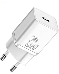 Fonte Baseus Super Si 20W Tipo C Branco 