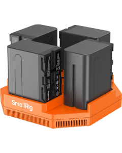 Kit de Carregador SmallRig com 4 Baterias NP-F970 - Compatível com Sony HXR-NX5R, NEX-FS700, HDR-AX2000E e Mais