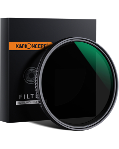 Filtro de lente K&F ND Variável ND8-ND2000 67MM (A SERIES) - 24 CAPAS 