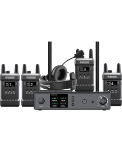 Sistema de intercomunicação Full-Duplex Hollyland com quatro transceptores Beltpack