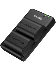 Kit de Baterias SmallRig E6P-BR24 com 2 Baterias LP-E6NH e Carregador USB Duplo – Compatível com Câmeras Canon