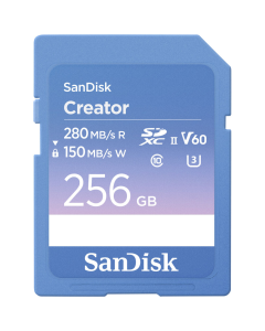 Cartão de Memória SDXC SanDisk Creator 256GB UHS-II 280MB/s
