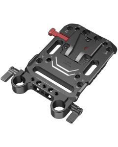Placa de Bateria SmallRig V-Lock com Braçadeira para Haste LWS 15mm – Alimentação Segura para Rigs