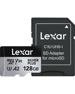 Cartão de Memória microSDXC Lexar 128gb Professional Silver Plus UHS-I 205MB/s