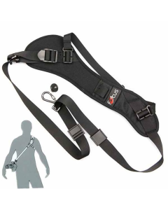 Alça de Câmera Preta - Suporte até 5kg, Ajustável 40-150cm com Almofada