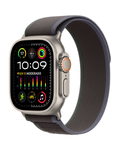 Apple Watch Ultra 2 49mm, Titanium, Pulseira Blue/Black Trail Loop