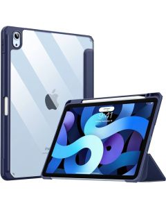 Capa Transparente iPad Air com Suporte para Pencil -Azul Escuro 