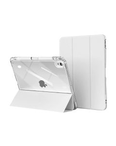 Capa Transparente iPad 10 com Suporte para Pencil -Prata 