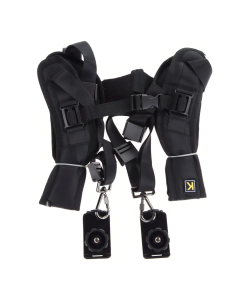 Alca Dupla Colete Quickstrap Camera Dslr Lente Fotografo Preto