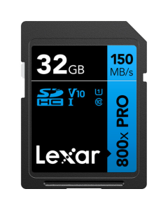 Cartão de Memória SDHC Lexar Blue 32GB 800x Pro UHS-I 150MB/s 
