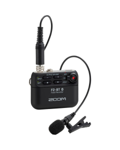 Gravador Portátil Zoom F2-BT Bluetooth com Microfone de Lapela