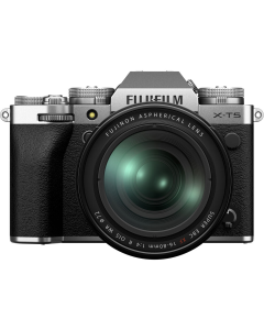 Câmera FUJIFILM X-T5 Mirrorless com lente XF 16-80mm f/4 R OIS WR - Prata