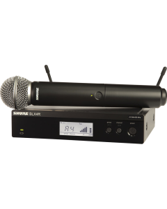 Microfone Portátil sem fio Shure BLX24R/SM58 
