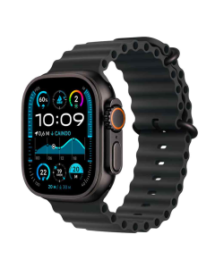 Apple Watch Ultra 2 49mm, Titanium Black, Pulseira Black Ocean