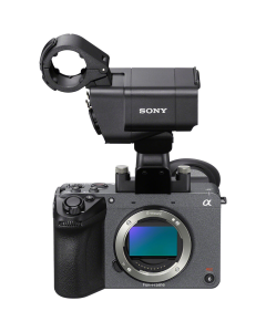 Câmera de cinema digital Sony FX2 com alça XLR