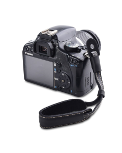 Alça de Mão para Câmera em Couro Handstrap Universal – Preto