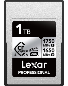 Cartão de Memória CFexpress 4.0 Lexar Profissional Silver 1TB Type A 1800 MB/s