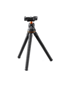 Mini Tripé Flexível K&F Concept para Câmera e Celular – Suporte Versátil com Controle Remoto Bluetooth