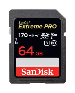 Cartão de Memória SDXC Sandisk Extreme PRO 64GB UHS-I 170MB/s 