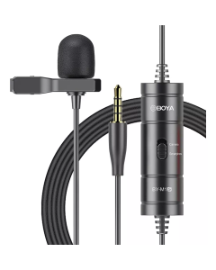 Microfone De Lapela Boya BY-M1S Para Câmera e Smartphones