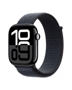 Apple Watch Series 10 46mm, GPS, Alumínio Jet Black, Pulseira Loop Black