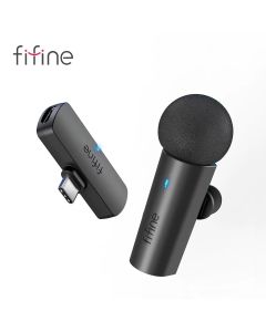Microfone de Lapela Fifine M6 com entrada USB-C