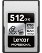 Cartão de Memória CFexpress 4.0 Lexar Profissional Silver 512GB Type A 1750MB/s