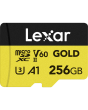 Cartão de Memória microSDXC Lexar Gold 256GB UHS-II 280MB/s