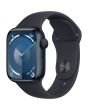Apple Watch Series 9 41mm, GPS, Alumínio Midnight, Pulseira Esportiva Midnight 