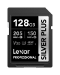 Cartão de Memória SDXC Lexar Professional Silver Plus 128GB UHS-I 205MB/s